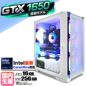 �y1���܂Œl�����I�ŐVCore Ultra 5���ځz�y�����g�� �V�i�z�Q�[�~���OPC Core Ultra 5 225F GTX1650 ������16GB SSD256GB Windows11 �f�X�N�g�b�vPC Apex VALORANT Minecraft FF14 ���_ GTA PUBG ����ҏW �z�M e�X�|�[�c 