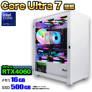 yN[|lIzyIntel 15CPUځIzQ[~OPC fXNgbv p\R Q[~Op\R RTX4060 Core Ultra 7 Windows11 10 SSD 500GB  16GB fXNgbvPC 1Nۏ   Q[ 