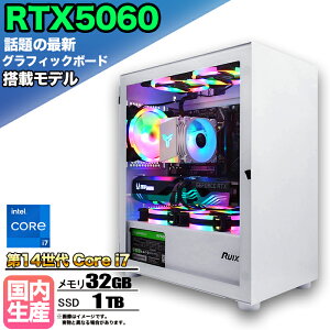 ySSN[|lIzyŐVRTX5060ځzQ[~OPC fXNgbvp\R rWlX GeForce RTX5060 14 corei7 Windows11 10  32GB SSD1TB 1Nۏ Q[ Q[~Op\R fXNgb