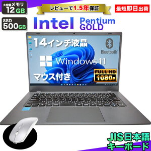 �y�}���\���l�����I �����o�ׁI�z�m�[�g�p�\�R�� �V�i 14�C���` �p�\�R�� �m�[�gPC CPU Intel Pentium GOLD 6500Y ������12GB SSD 500GB �t��HD HDMI WEB�J���� USB3.0 ����LAN Wifi Windows11 office �y�� �� JIS ���{��