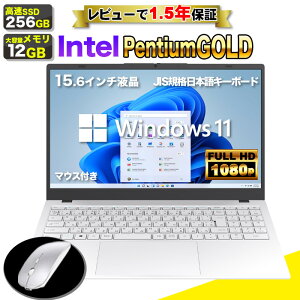 �y�ŒZ �����o�ׁI�z�y�}�E�X�t ���r���[��1.5�N�ۏ؁z�m�[�g�p�\�R�� �V�i 15.6�C���` �p�\�R�� �m�[�gPC CPU Intel Pentium GOLD 6500Y ������12GB SSD 256GB 15�C���` �t��HD HDMI USB3.0 WEB�J���� ����LAN Wifi 