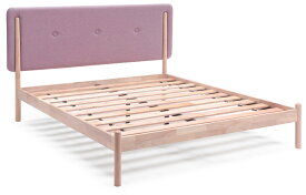 ベッド Q ベッド すのこ ベッド クィーンサイズ ファブリック 木製