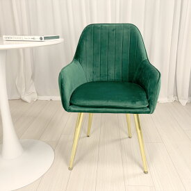 マラソン限定クーポン実施中 オフィスチェア 緑　チェア ダイニングチェア おしゃれ椅子 《自社製品》生活応援価額 おしゃれ　ワイドチェアー ソファチェア 化粧台椅子 ベロア ベルベット ソファ椅子 スツール 背もたれ椅子 可愛い 大人気 ベロア