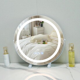 マラソン限定クーポン実施中 女優ミラー オシャレ 化粧ミラー ドレッサー ミラー 化粧鏡 コンパクト 卓上鏡 白 ホワイト 卓上用 ミラー ハリウッドミラー サロン 可愛い 女性大人気 LEDミラー ライト 三段調節 幅30/40cm