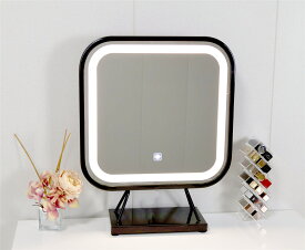 マラソン限定クーポン実施中 女優ミラー 　おしゃれ 卓上ミラー 化粧ミラー 卓上鏡 女性大人気 　　LEDミラー ライト 三段調節可能　明るさ調整　鏡　ドレッサー　化粧ミラー 三色 照明モード 即日発送 YouTube zoom専用の照明