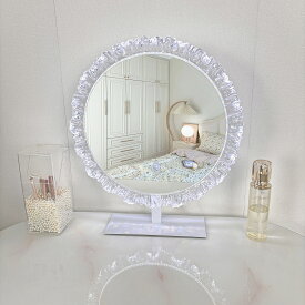 マラソン限定クーポン実施中 女優ミラー おしゃれ ひまわり型LEDミラー美容室 ドレッサー ミラー 化粧台 卓上ミラー 化粧ミラー 化粧鏡 回転可能　タッチ式　 ハリウッドミラー サロン 卓上 大型化粧鏡 3色照明モード 明るさ調節可能 LEDバックライト