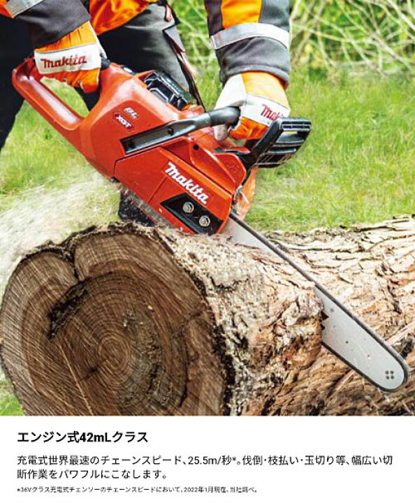 楽天市場】[マキタ 正規店] 充電式 チェンソー MUC018G 40Vmax 