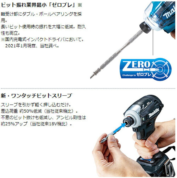 楽天市場】[マキタ 正規店] 充電式 インパクトドライバ TD162DRGX 14.4 