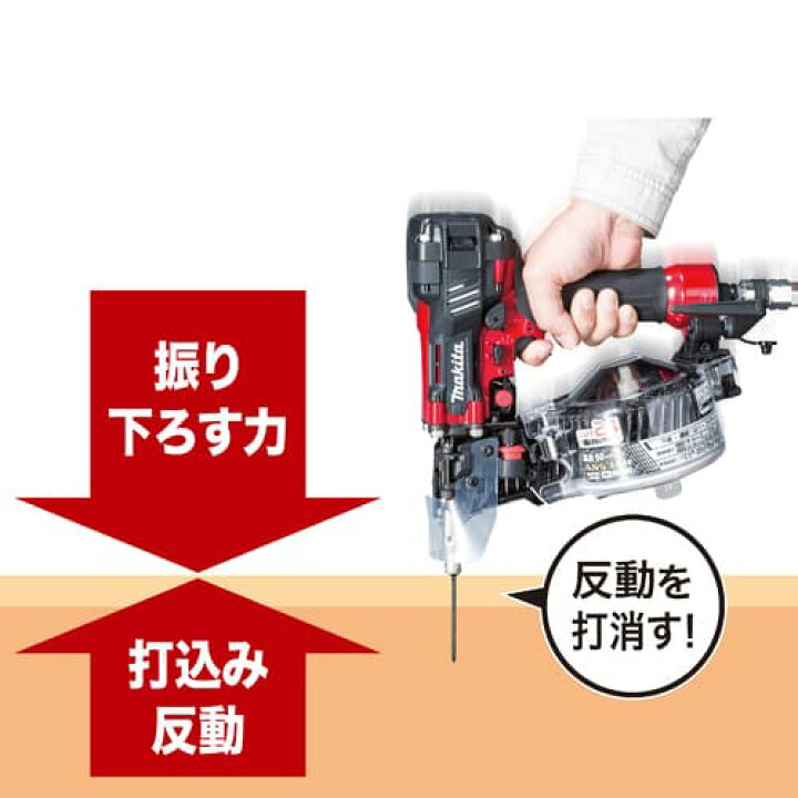 楽天市場】マキタ 高圧エア釘打 AN534H 50mm プラスチックケース付き 