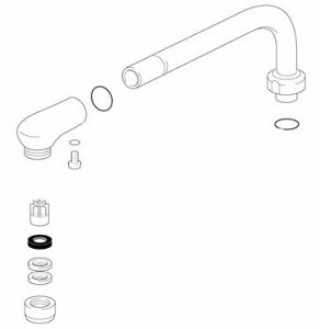 KVK MS6100�EMC(S)6110�p�ۃp�C�v(300mm) KPP360BDW-5