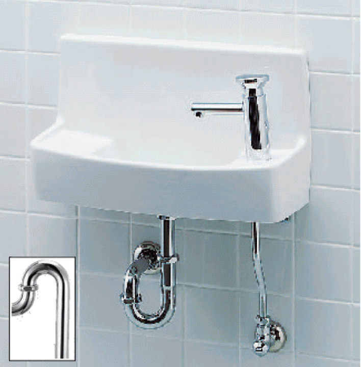 楽天市場】LIXIL(INAX) 壁付手洗器 L-A74PA【プッシュ式セルフストップ