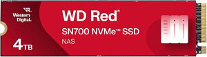 WDS400T1R0C [WD Red SN700 NVMe SSD 4TB M.2(2280) PCIe Gen3 x4 NVMe 5100TBW] 718037891422