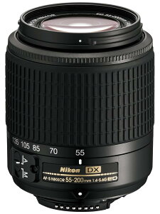 Nikon AF-S DX Zoom Nikkor ED 55-200mm F4-5.6G ubN jRDXtH[}bgp