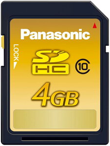 Panasonic 4GB SDHC�������[�J�[�h CLASS10 RP-SDWA04GJK