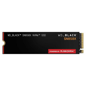 WD_BLACK 1TB SN850X NVMe �����^�Q�[�~���OSSD �\���b�h�X�e�[�g�h���C�u - Gen4 PCIe M.2 2280 �ō�7,300MB/s - WDS100T2X0E