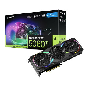 PNY GeForce RTX? 5060 Ti 16GB Epic-X RGB? �I�[�o�[�N���b�N�g���v���t�@�� GPU DLSS 4�B