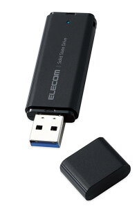 �G���R�� �O�t��SSD 500GB �|�[�^�u�� USB 5Gbps / USB3.2�iGen2�j�Ή� ���^ �L���b�v�� �u���b�N ESD-EMC0500GBK