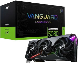 MSI GeForce RTX 5080 16G VANGUARD SOC LAUNCH EDITION �O���t�B�b�N�X�J�[�h VD8973