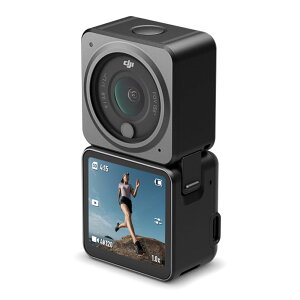 DJI Action 2 Dual Screen�R���{(32GB) �A�N�V�����J���� �y�������K�i�z 4K �f���A�� OLED�^�b�`�X�N���[�� ���L�p155°FOV