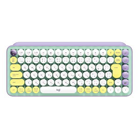 ロジクール POP KEYS K730PL メカニカル ワイヤレス キーボード パープル 日本語配列 メカニカルキーボード ワイヤレスキーボード