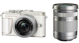 【展示品】 OLYMPUS PEN E-PL10 EZダブルズームキット ホワイト　32GB SDHC UHS-I カード付き　4545350052997