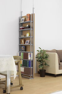 【製造メーカー運営ショップ】突っ張り コミック パーテーション 幅60cm 【日本製・送料無料】 間仕切り つっぱり パーテーション ラック コミック収納 マンガ 漫画 DVD 壁面収納 オフィス家