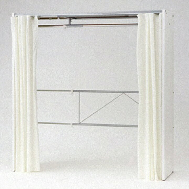 楽天市場 棚無 ｂタイプ 128 5ｃｍ 送料無料 日本製 カーテンレール付き 伸縮式 クローゼットロッカー 最大幅 5cm 1800 Sclr 収納 衣類収納 ハンガーラック 木製 カーテン付き カバー付き 天板付き クローゼット ハンガー 衣類 服 木 タンス 収納 カーテン