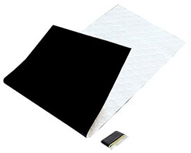 エーモン(amon) 静音計画 ロードノイズ低減マット リア用 車用フロアマット デッドニング 約480×1300mm 厚さ約3mm 1枚 4815 黒