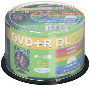 HIDISC データ用 DVD+R DL 片面2層 8.5GB 50枚 8倍速対応