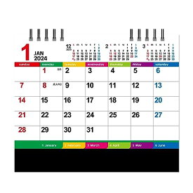 新日本カレンダー 2024年 カレンダー 卓上 カラーインデックス 年表付 NK8516