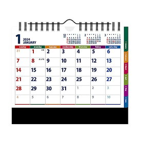 新日本カレンダー 2024年 カレンダー 卓上 カラーインデックス・ビター 年表付 NK518