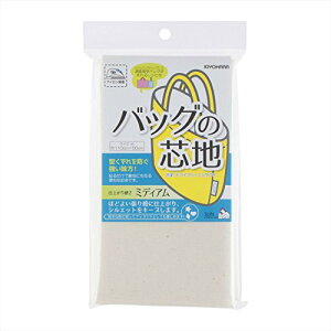 KIYOHARA サンコッコー バッグの芯地 ミディアム 巾110cm×50cm N ナチュラル 通園通学バッグが作れるレシピ付き SUN50-145