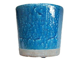 ダルトン(Dulton) 園芸用品 カラー グレーズド ポット ミッドナイトブルー Lサイズ 底穴あり COLOR GLAZED POT M.BLUE CH14-G516MBL