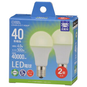 I[d@ LEDd` E17 40`/40W F Ή fMގ{HΉ ~jNvg` 2 LDA4N-G-E17 AG62P 06-5543 OHM