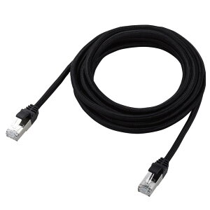 GR LANP[u CAT7 3m 10Gbps ܐ܂h~ bVP[u ubN ECLD-TWSM/BK30