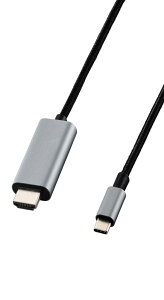 GR usb c - HDMI ϊP[u 4K/30Hz iCbV ϋv }`fBXvC ~[O 2m A_v^ [iPhone 16eΉ] yiPhone MacBook iPad Android ɑΉz ubN ECCAC-CHDMI20B