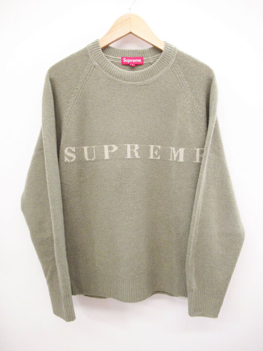 楽天市場】【中古】Supreme シュプリーム Stone Washed Sweater Olive 