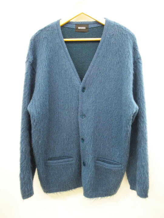 楽天市場】【中古】MASSES マシス MOHAIR CARDIGAN BLUE モヘア 