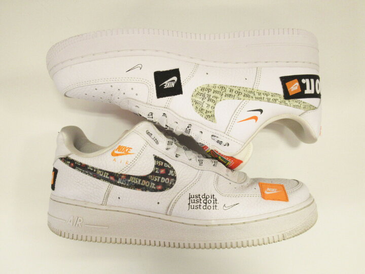 Barricada precedente Deshabilitar 楽天市場】【中古】NIKE AIR FORCE 1 07 PREMIUM JUST DO IT ナイキ エアフォース1 スニーカー 靴 シューズ  箱付き ステッカー付き ホワイト 白 ロゴ紐 サイズ28cm メンズ AR7719-100 (SH-404) : ドンドンサガール