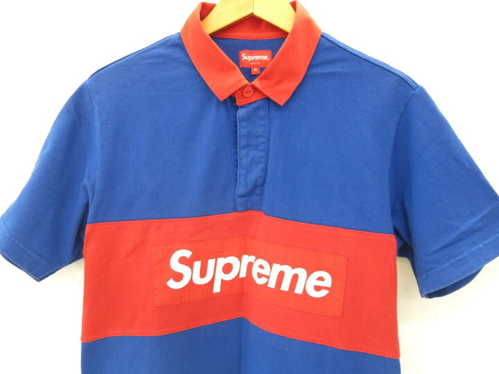 楽天市場】【中古】Supreme シュプリーム ボックスロゴ ラガーシャツ  