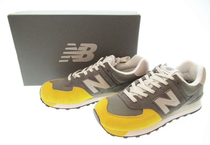 楽天市場 中古 New Balance ニューバランス The Apartment ジ アパートメント 574 マスタード ディップ グレー イエロー メンズ スニーカー シューズ 靴 Ml574ap2 Sh 501 ドンドンサガール