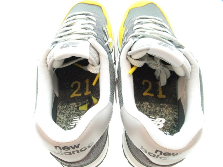 楽天市場 中古 New Balance ニューバランス The Apartment ジ アパートメント 574 マスタード ディップ グレー イエロー メンズ スニーカー シューズ 靴 Ml574ap2 Sh 501 ドンドンサガール