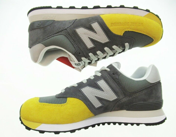 楽天市場 中古 New Balance ニューバランス The Apartment ジ アパートメント 574 マスタード ディップ グレー イエロー メンズ スニーカー シューズ 靴 Ml574ap2 Sh 501 ドンドンサガール