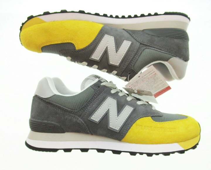 楽天市場 中古 New Balance ニューバランス The Apartment ジ アパートメント 574 マスタード ディップ グレー イエロー メンズ スニーカー シューズ 靴 Ml574ap2 Sh 501 ドンドンサガール