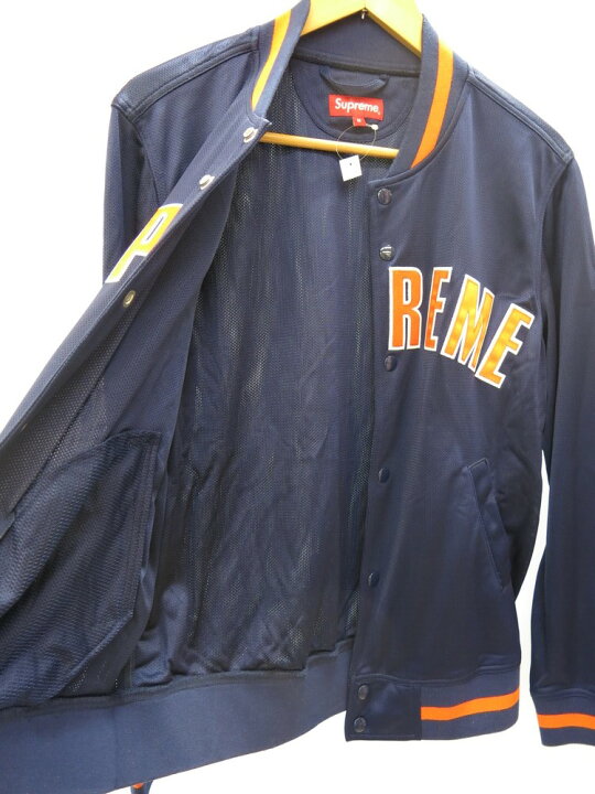 楽天市場】【中古】シュプリーム SUPREME Mesh Varsity Jacket 