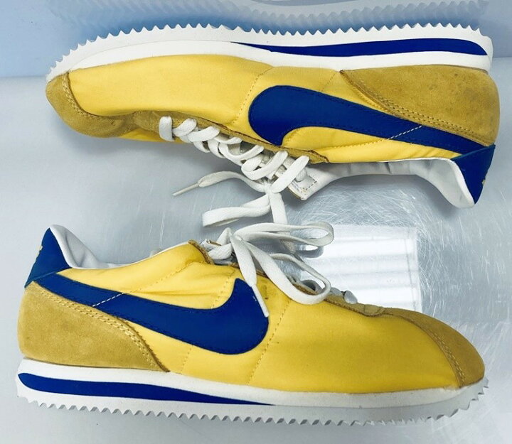 楽天市場 中古 観賞用 ナイキ Nike Cortez 2 Meduim Yellow Royal Blue コルテッツ 2 ミディアムイエロー ロイヤルブルー ナイロン 黄 青 イエロー ブルー シューズ 9024 741 メンズ靴 スニーカー イエロー 27 5cm 101 Shoes197 ドンドンサガール