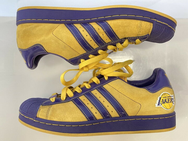 楽天市場】【中古】アディダス adidas SUPERSTAR×NBA レイカーズ 