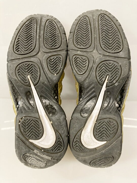 【中古】ナイキ NIKE AIR FOAMPOSITE PRO METALLIC GOLD/BLACK-BLACK-WHITE エア フォームポジット プロ ゴールド系 金 ブラック系 黒 シューズ 624041-701 レディース靴 スニーカー ゴールド 24.5cm 101-shoes815 ドンドンサガール ナイキ NIKE フォームポジット プロ ゴールド エアフォームポジットプロ
