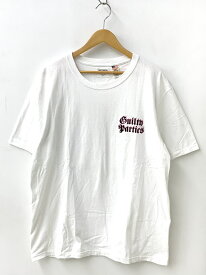 【中古】ワコマリア WACKO MARIA GUILTY PARTIES USA BODY クルーネック Tee 日本製 Tシャツ プリント ホワイト LLサイズ 201MT-1341