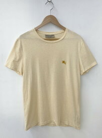 【中古】バーバリー Burberry Tシャツ ワンポイント イエロー Mサイズ 201MT-248